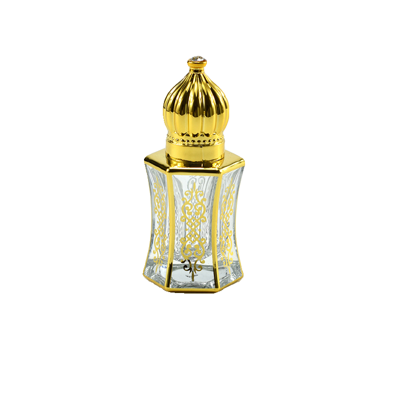 高档复古精油瓶7ML滚珠式散装香水瓶玻璃中东迪拜香精分装空瓶金-图3