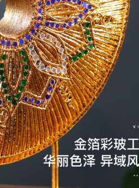 桌面摆件客厅泰国木雕东南亚风格