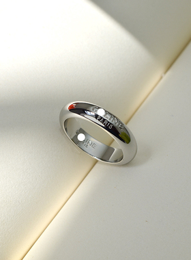 2021新款纯银银饰素圈女小红书