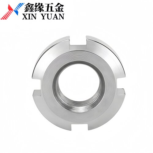 304不锈钢开槽圆螺母 M14M16M18M20M22M24M25M27M30M33M36M39*1.5 - 图2