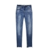 Quần nữ trung tính giản dị thô quần jeans rách ống thun chín điểm 2019 xuân mới X200 - Quần jean Quần jean