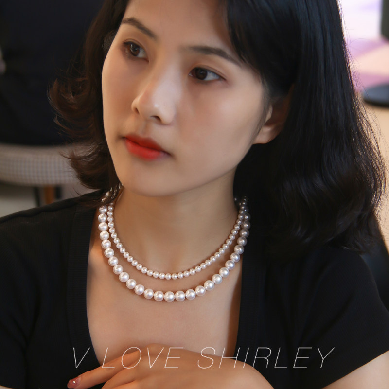 『国货之光』极光淡水珍珠项链国产珍珠大颗粒淡水颈链吉尔德大证,淘宝优惠券,粉丝福利购,淘宝优惠卷