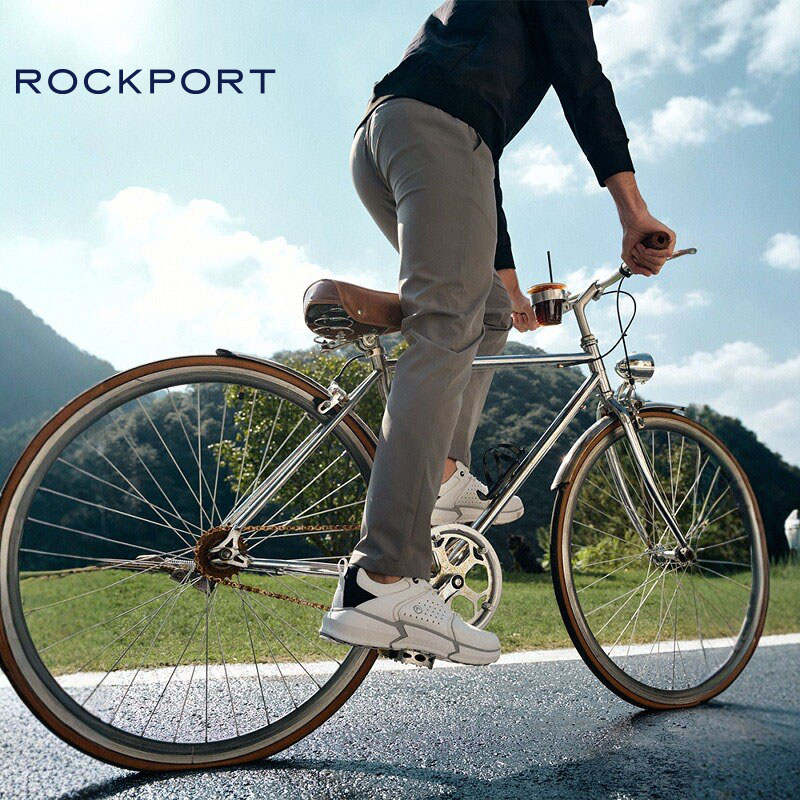 Rockport/乐步男士商务休闲裤2025春秋新款修身直筒裤抗皱长裤男 - 图0