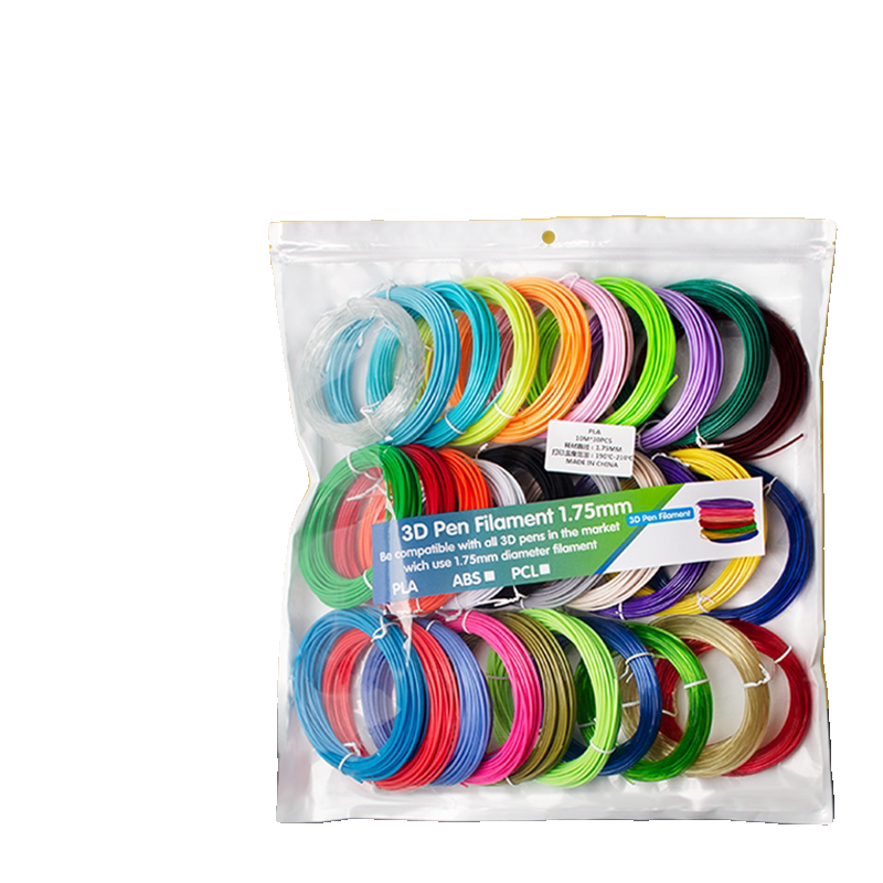 高温3d打印笔耗材PLA线材1.75mm线径40色线卷三d涂鸦笔创作补充包