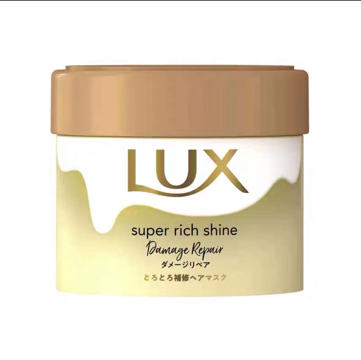 现货日本LUX/力士柔顺修复烫染受损改善滋润干枯毛躁冲洗发膜男女 - 图0