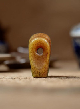 藏式牦牛骨雕刻三通佛头佛珠配件