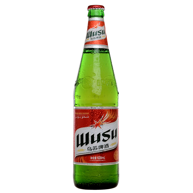 新疆红色夺命大乌苏啤酒620ml 12瓶装