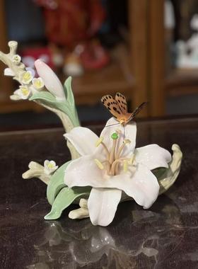 石湾公仔百年好合陶瓷摆件百年好合居家摆件玄关摆件文艺复古送礼