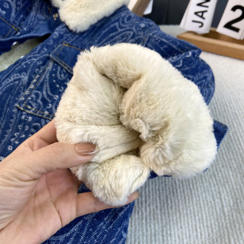 海洋家特价童装 男女童加绒牛仔外套中大童保暖夹克上衣儿童冬装,淘宝优惠券,粉丝福利购,淘宝优惠卷