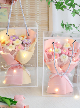 手工针织泡芙花公司员工福利礼品
