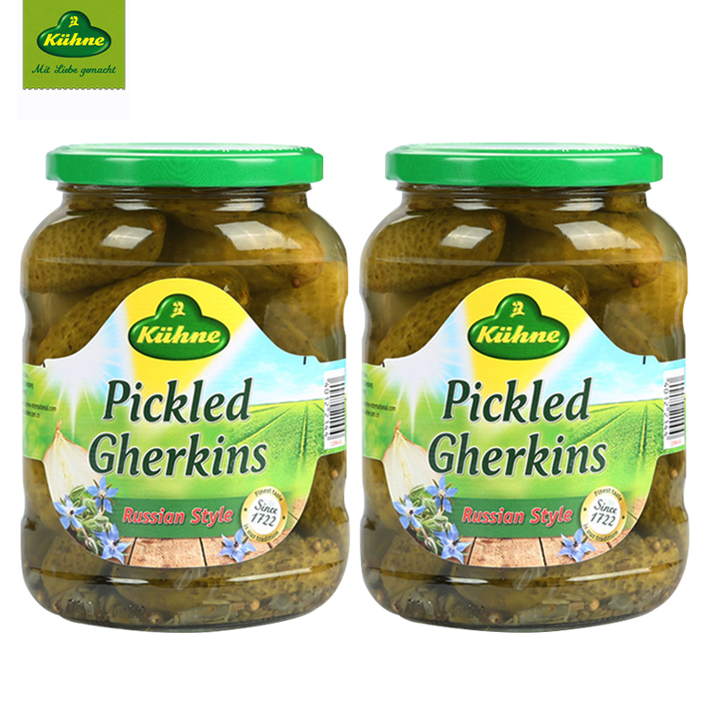德国进口冠利俄式酸青瓜670g/罐 酸脆腌黄瓜汉堡配菜西餐冷菜罐头,淘宝优惠券,粉丝福利购,淘宝优惠卷