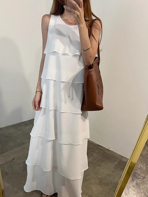 French resort style vest dress for women