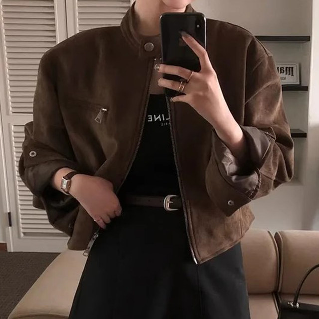 Loose and versatile short motorcycle jacket