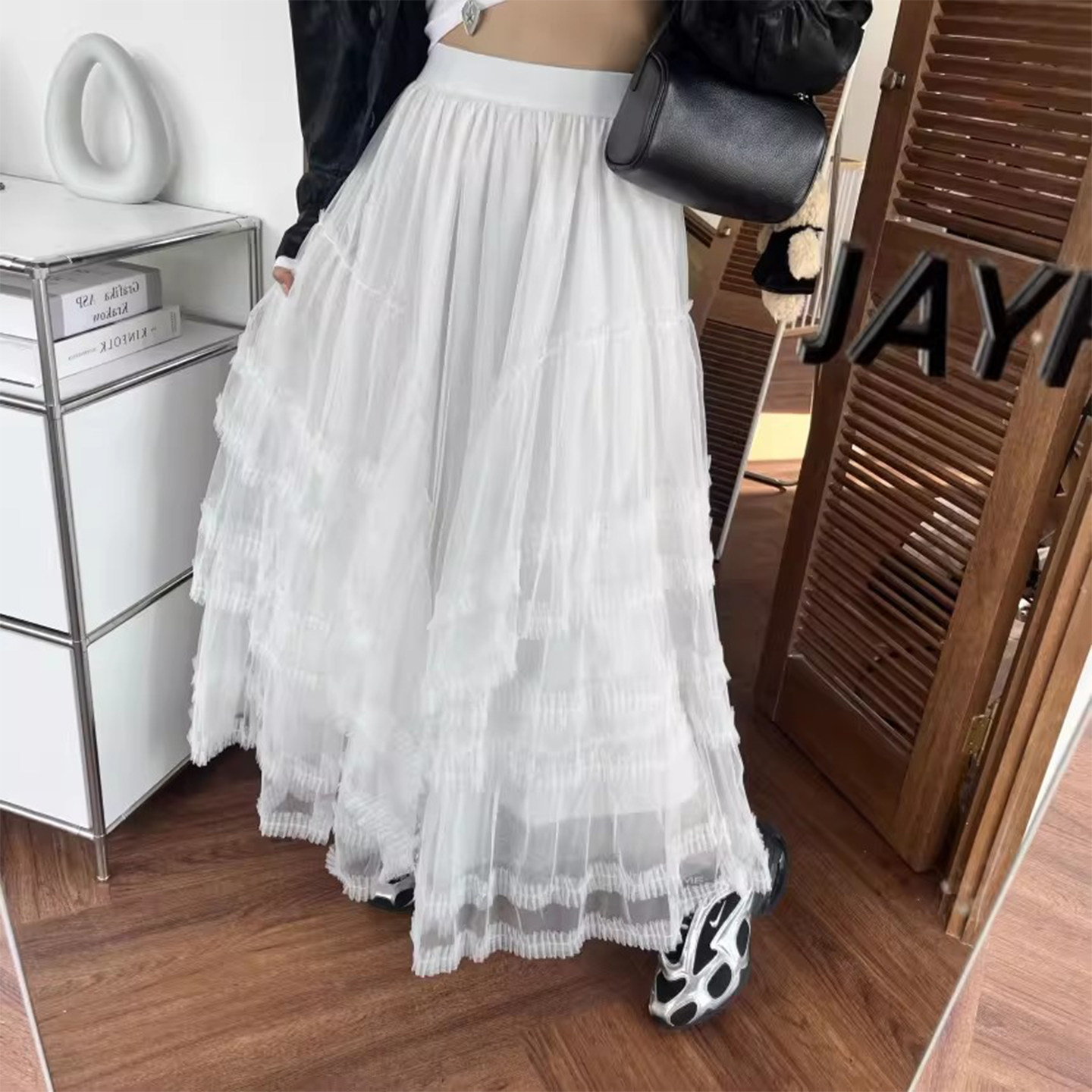 韩国chic春季新款甜美风百搭高腰多层蕾丝花边蛋糕裙半身裙长裙女,淘宝优惠券,粉丝福利购,淘宝优惠卷