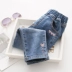 Đón quần jeans xuân sóng mới phiên bản Hàn Quốc cho bé quần lửng co giãn quần bé bình thường nước ngoài - Quần jean Quần jean