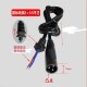 ຫົວເຂົ້າສາລີ Universal Emma Tianneng Xingheng lithium battery XLR charging port holder conversion line male and female plug tram