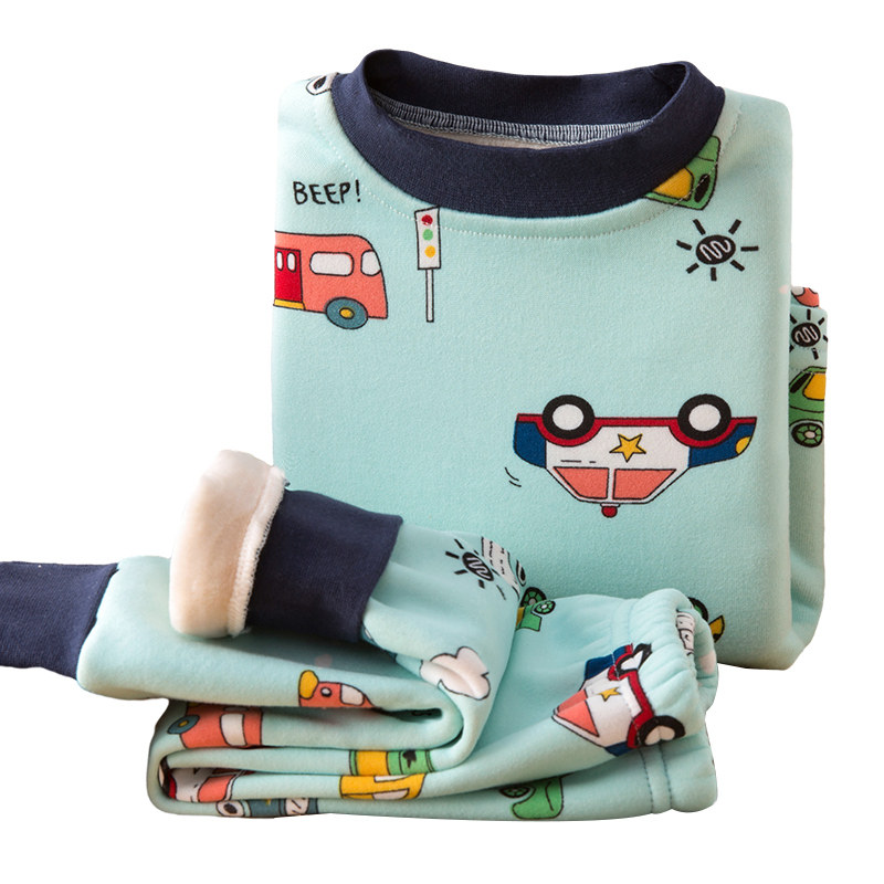 男童保暖衣套装加绒冬季儿童保温内衣加厚冬天一体绒小孩打底睡衣,淘宝优惠券,粉丝福利购,淘宝优惠卷