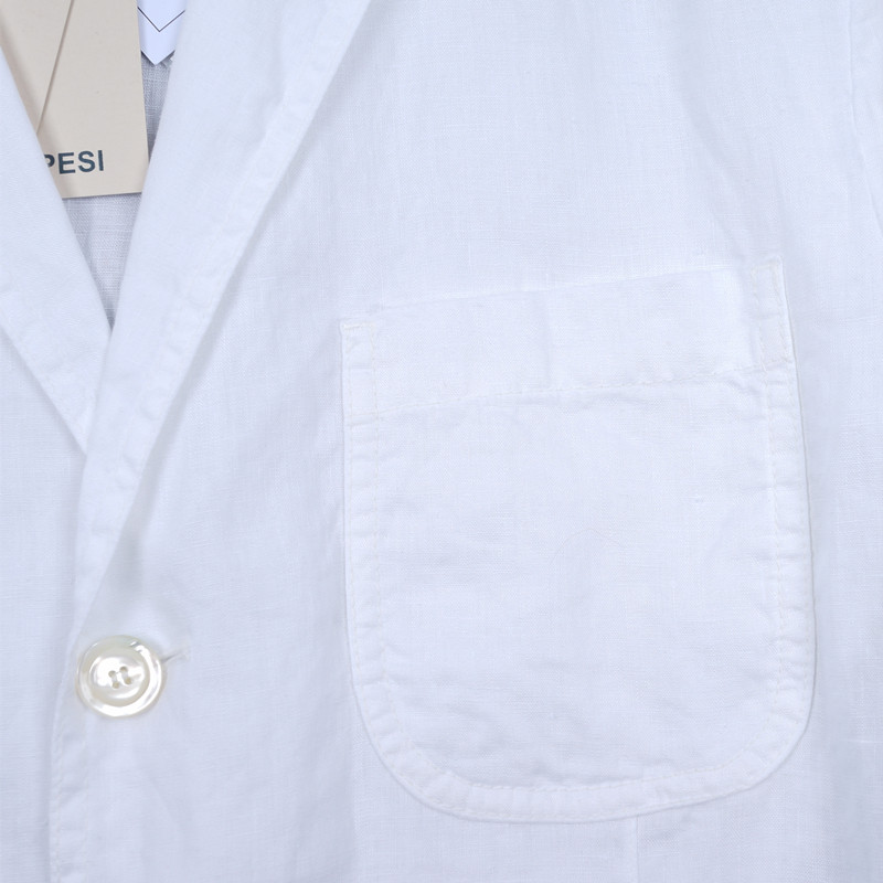  Aspesi原产手工 白色亚麻透气做旧南意松弛假日风休闲西服,淘宝优惠券,粉丝福利购,淘宝优惠卷