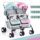 Yibaolai stroller twin lift trunk