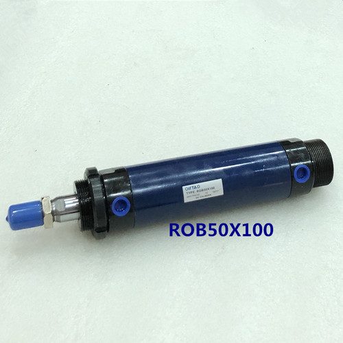 微型迷你液压缸ROB/ROC/ROA50X50X100X150X200X250X300圆形小油缸 - 图1
