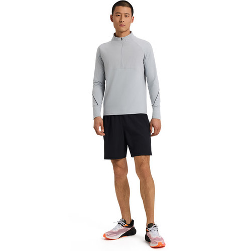 安德玛秋季新款Qualifier男1/2拉链速干跑步运动长袖T恤1365662AD - 图1