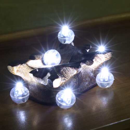 小圆球灯迷你led发光灯 白光灯灯芯手工装饰灯笼南瓜纽扣玩具配件 - 图0