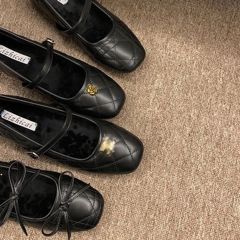 小香风内增高加绒玛丽珍鞋女2025秋冬季新款法式黑色晚晚单鞋瓢鞋,淘宝优惠券,粉丝福利购,淘宝优惠卷