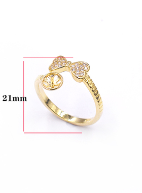 s925半银 戒指托