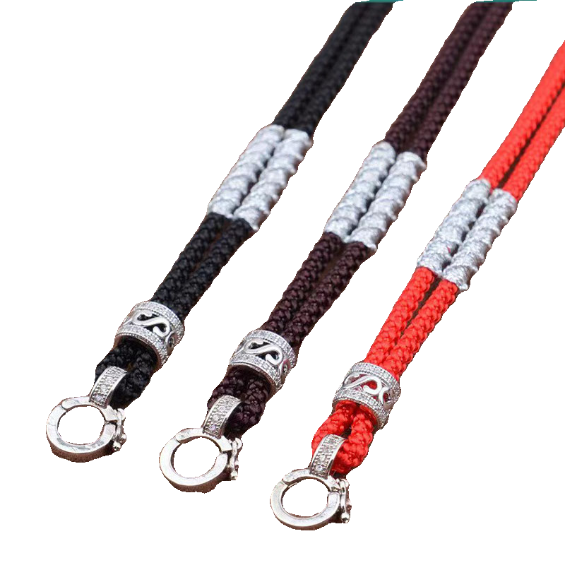 手工编织卡扣佩翡翠配绳可调节吊坠挂绳佛牌挂坠绳玉坠项链绳子,淘宝优惠券,粉丝福利购,淘宝优惠卷