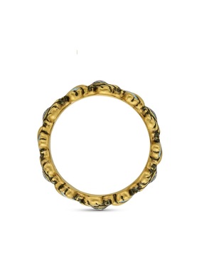 潮牌小众设计酷黑戒指女黑金亚特兰蒂斯戒指古金复古男女百搭