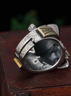 本命年僵尸戒指男复古个性民族风开口手饰时尚潮人酷饰品霸气