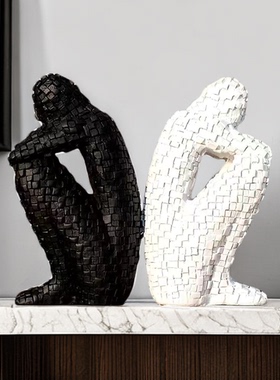 简约现代马赛克人物装饰摆件