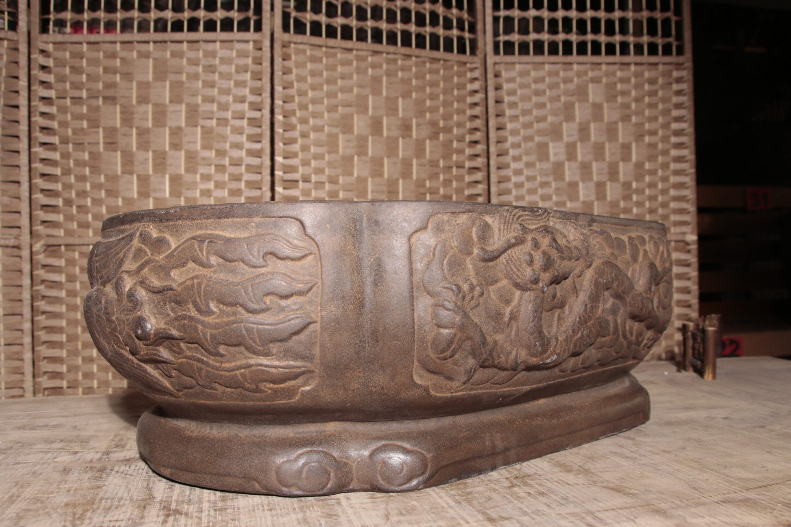 中国风仿青石禅意造景盆海棠口鱼缸,淘宝优惠券,粉丝福利购,淘宝优惠卷