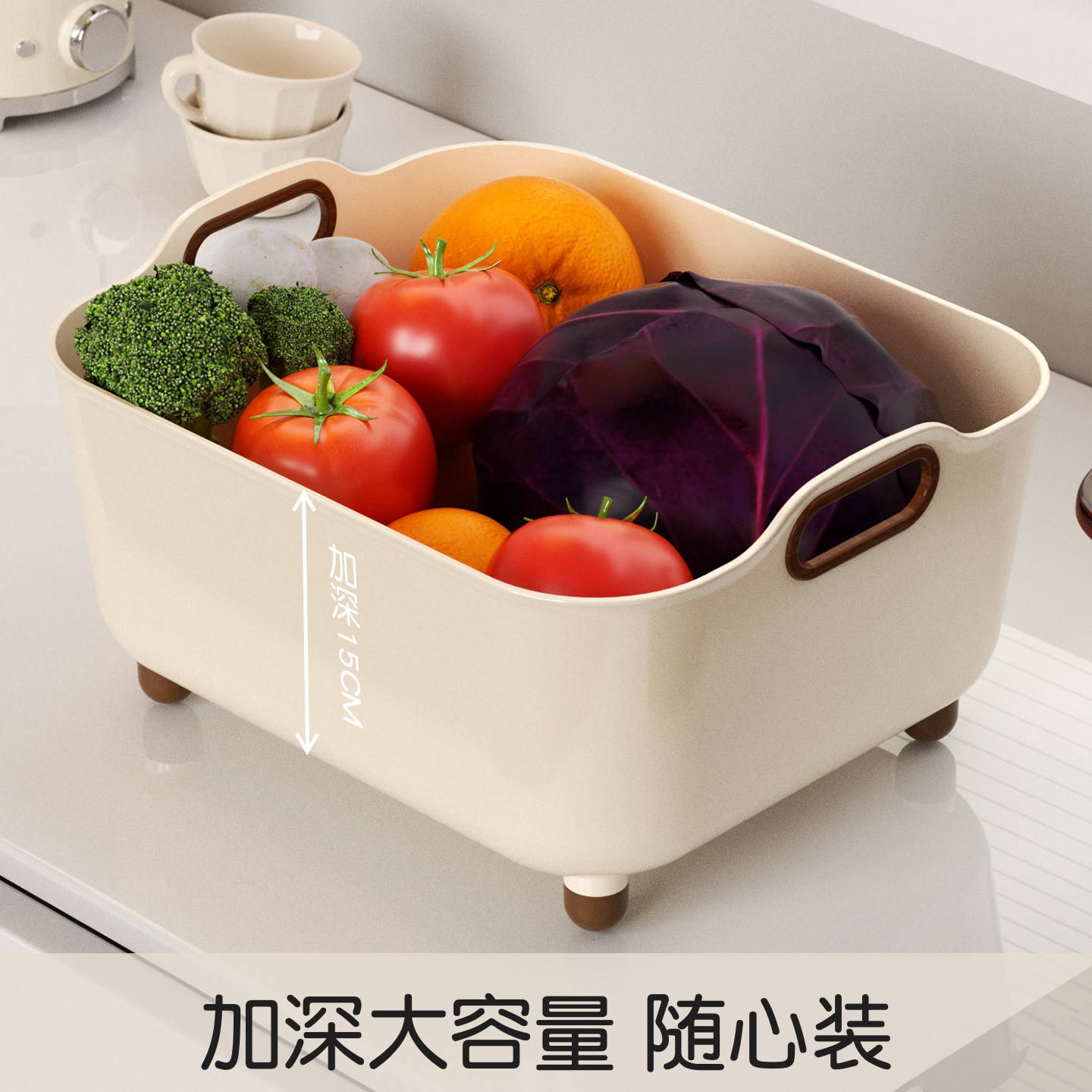 洗菜盆家用厨房专用洗菜盆沥水篮新款洗菜移动水槽漏盆果蔬收纳筐,淘宝优惠券,粉丝福利购,淘宝优惠卷