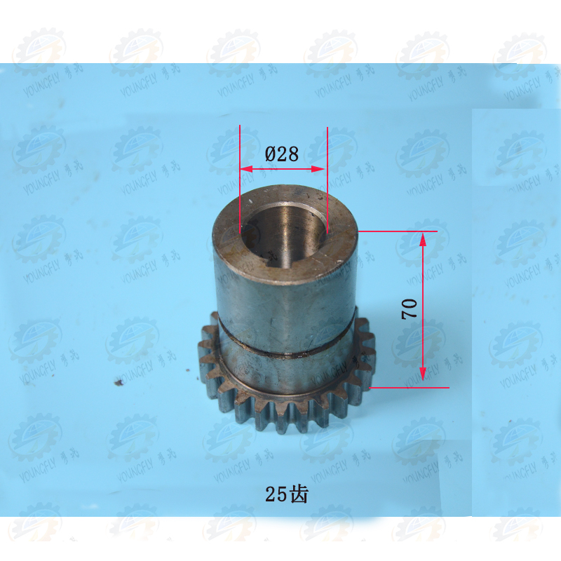 常州Z5125 Z5140 Z150立式钻床电机齿轮21齿 25齿 联轴器总成