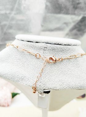 【项链】回形针金币项链女复古高级小众锁骨链女时尚H026