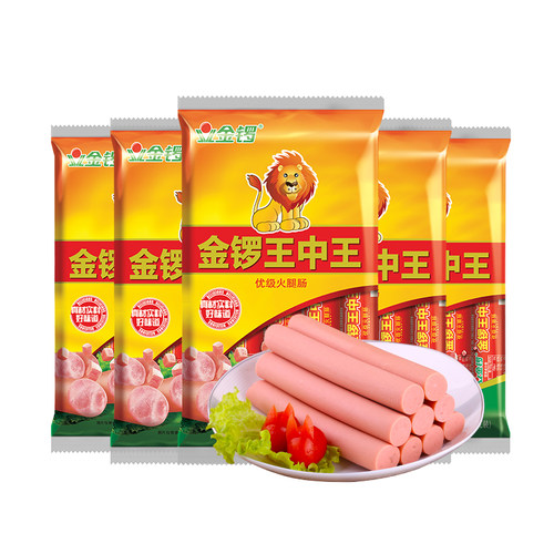【金锣旗舰店】 金锣王中王224g*5袋 早餐炒菜配菜肠休闲旅游零食 - 图3
