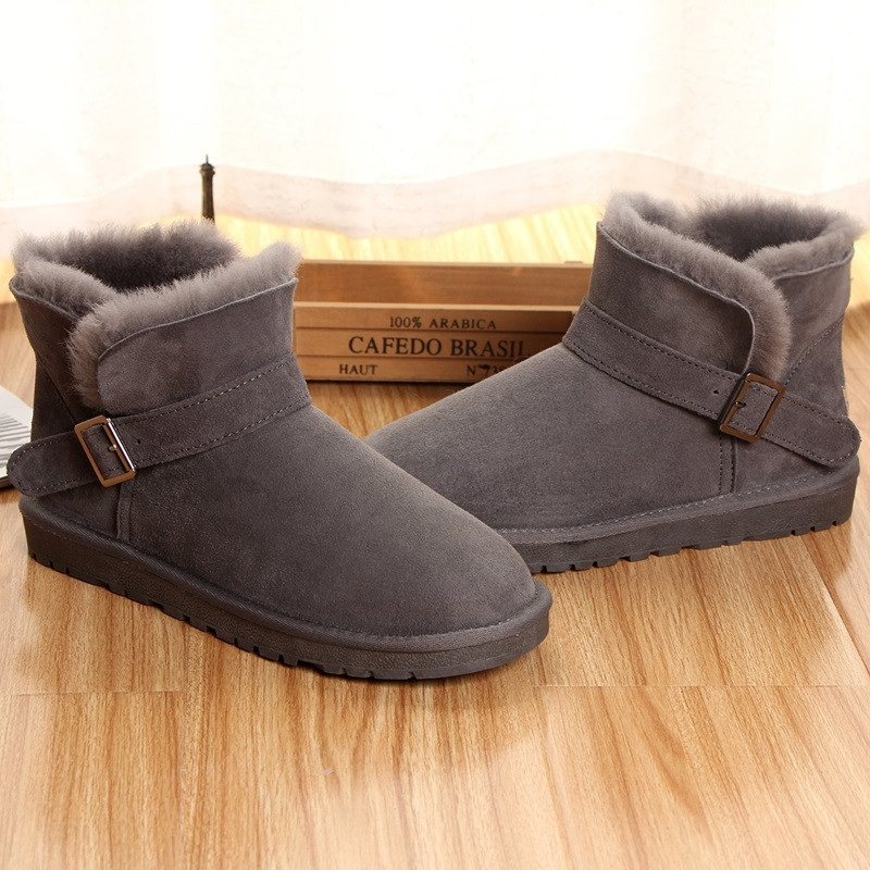 澳洲羊皮毛一体雪地靴男女真皮防滑加绒保暖东北大码冬季羊毛棉鞋,淘宝优惠券,粉丝福利购,淘宝优惠卷