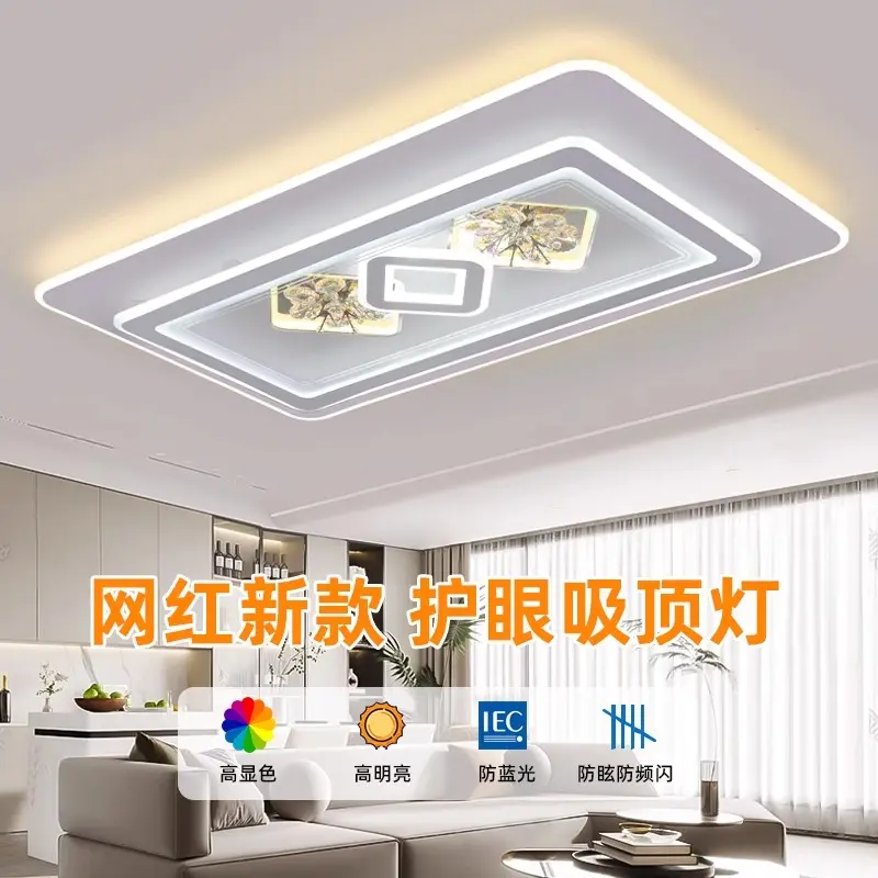 2025年新款卧室灯网红led吸顶灯现代简约大气客厅灯主卧房间灯具 - 图0