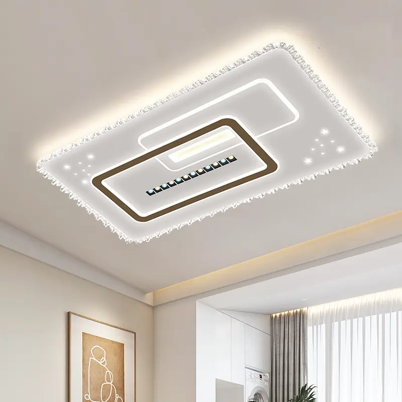 2025年新款led吸顶灯房间卧室灯客厅灯大厅现代简约大气中山灯具 - 图0