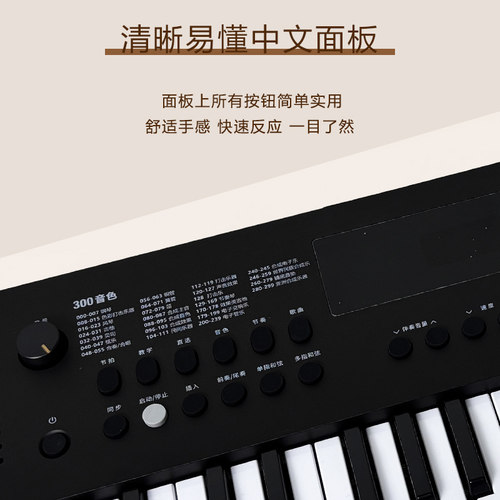 爱尔科49键电子琴儿童入门初学者成年专业幼师教学便携式家用K140 - 图0