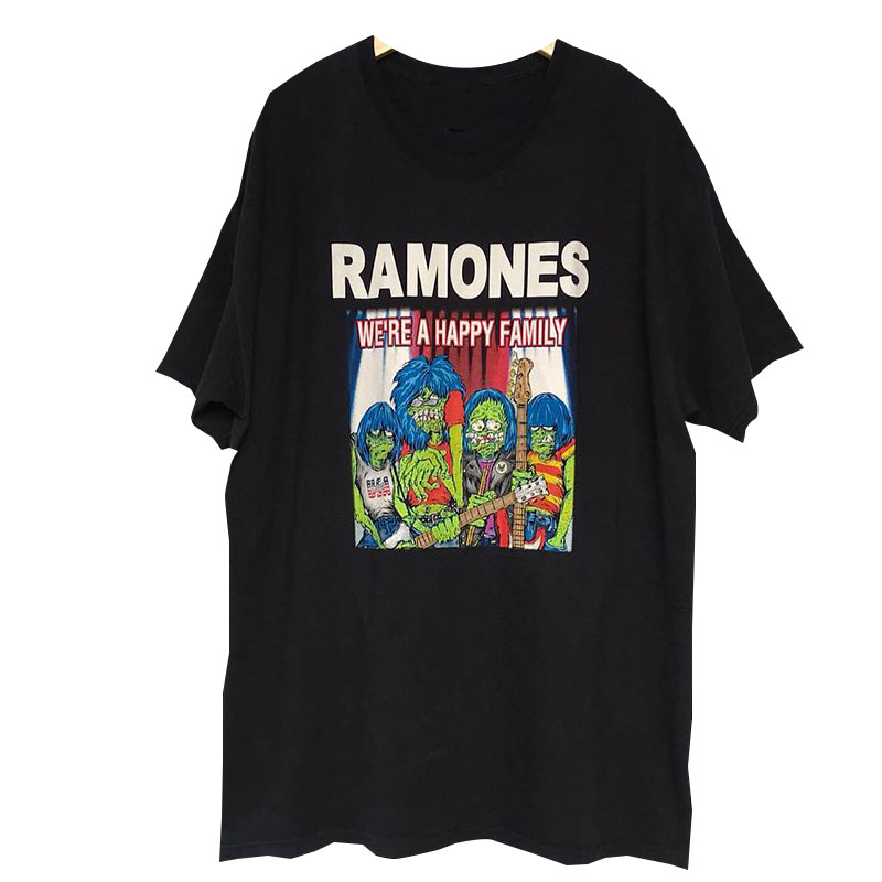 Ramones雷蒙斯乐队周边潮牌趣味创意短袖美式街头vintage古着T恤 - 图3