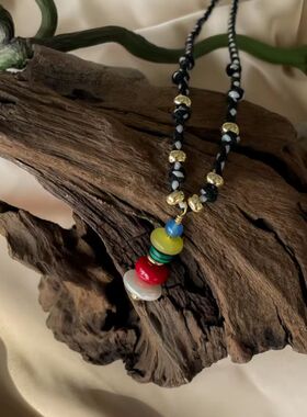 边顶开运项链纯手工串珠配饰