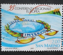 San Marino stamps 2009 face value 2 00 Europin tickets are shipped at random