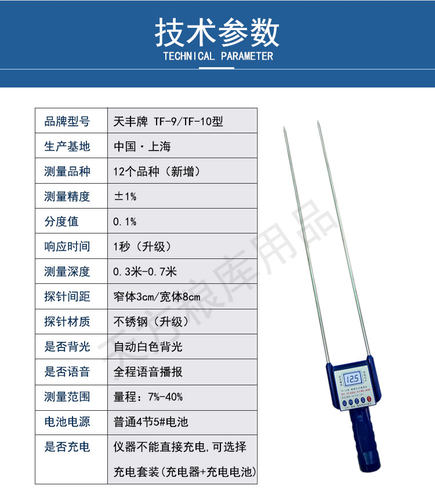 粮食测水仪小麦玉米水分测量仪花生米高粱稻谷高精度含水率检测器 - 图2