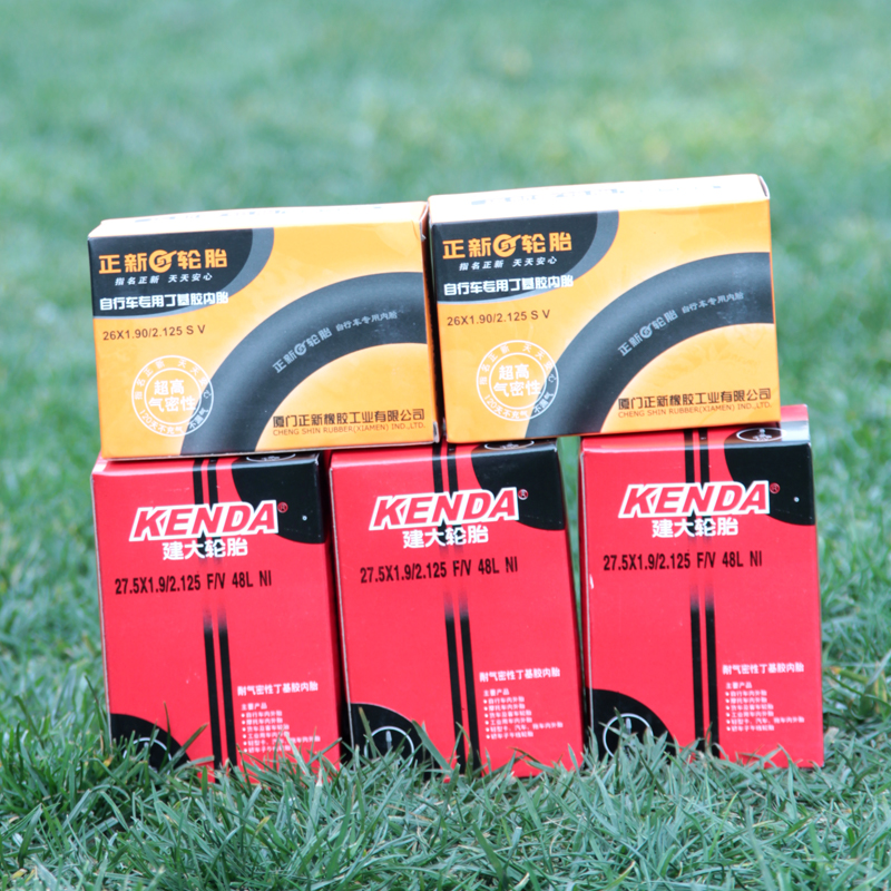 正新建大山地车公路车旅行车自行车内胎26*1.95/2.125美法嘴加长 - 图0