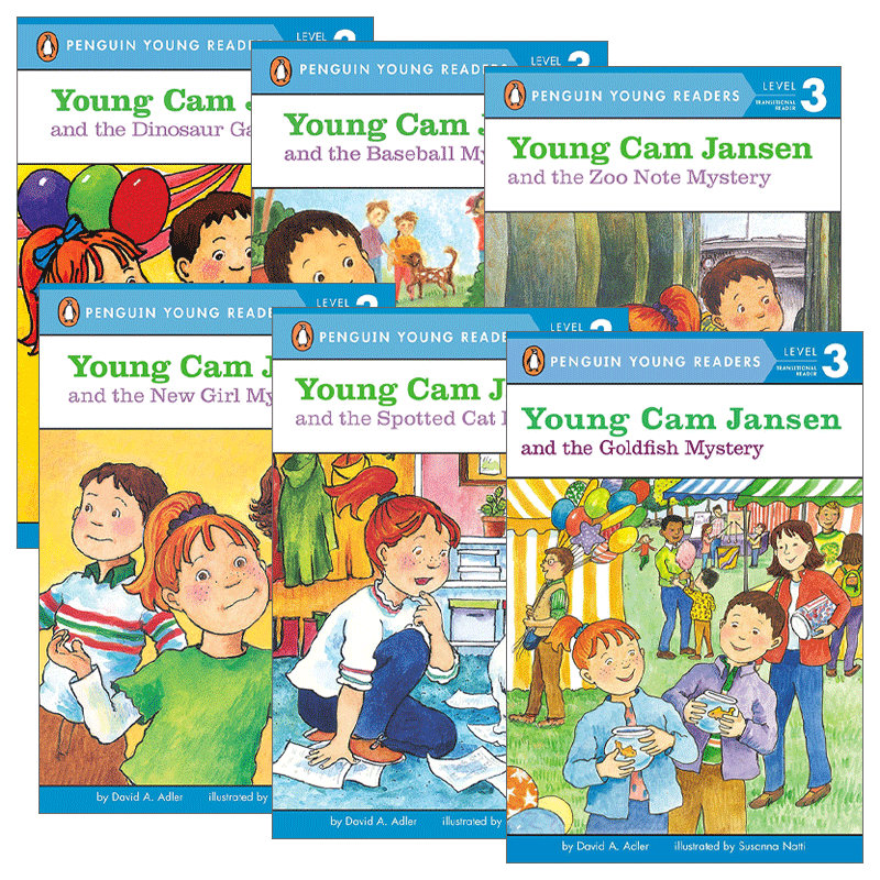 英文原版 Young Cam Jansen 少女侦探简森系列分级阅读6册 Penguin Young Readers  Level 3 英文版 进口英语原版书籍