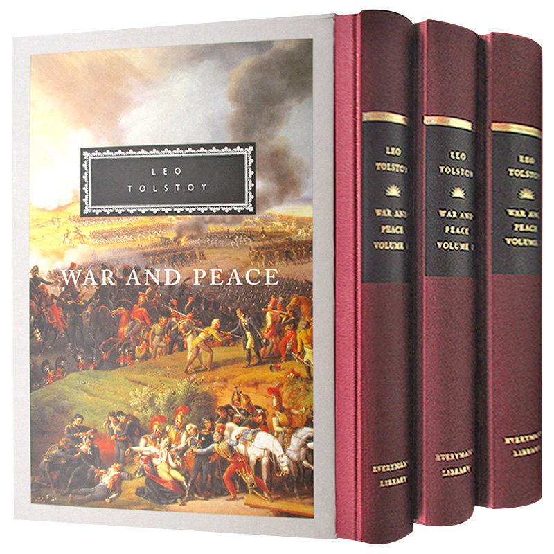 战争与和平3册盒装 英文原版小说 War and Peace 经典外国文学名著 列夫托尔斯泰 Leo Tolstoy 精装 安娜卡列尼娜作者进口英语书籍