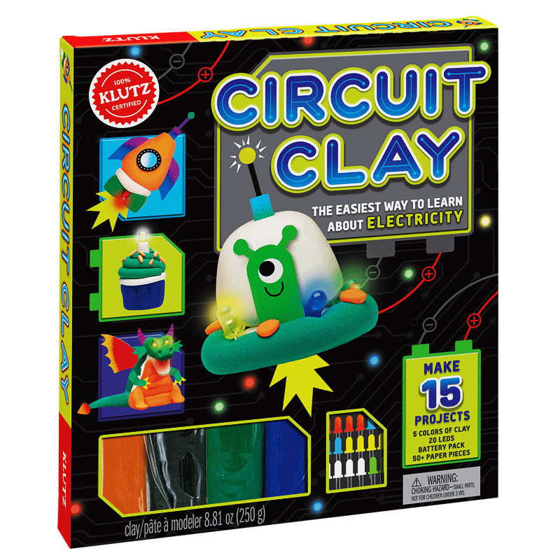 正版 英文原版童书 KLUTZ Circuit Clay Science Kit SETM 科普 电路粘土的简单方法 手工 DIY 学习电的简单方法 进口书籍