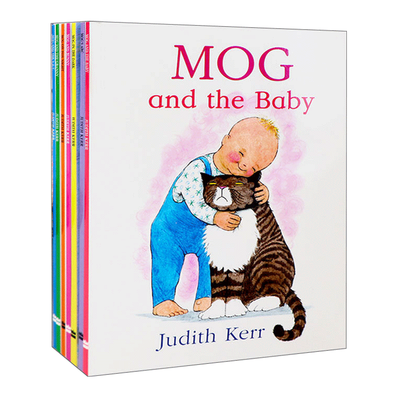 小猫莫格8册套装 英文原版绘本 Mog The Cat Books Series 8 Books Collection Set 儿童英语启蒙图画故事书 英文版 进口英语书籍